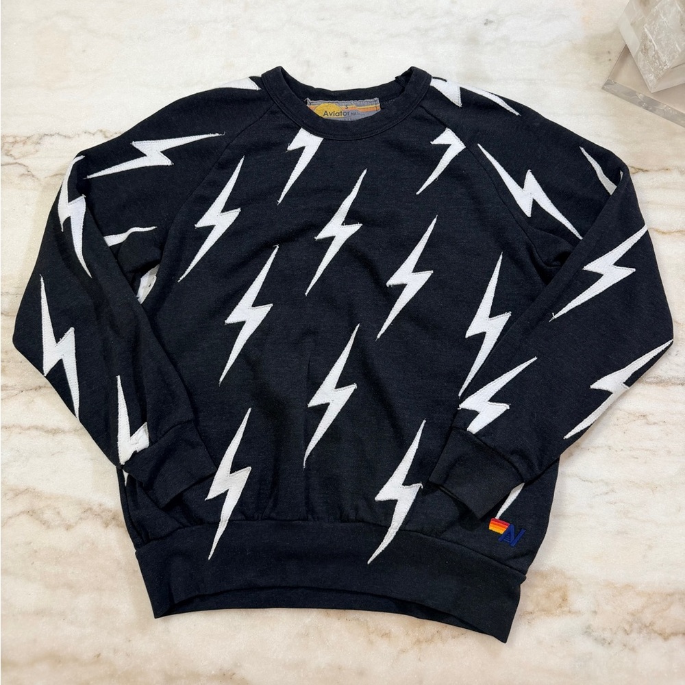 Aviator Nation Bolt Stitch Repeat Pullover